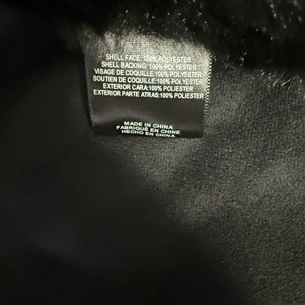 Rachel Zoe Elegant Black Teddy Jacket - Picture 4 of 4